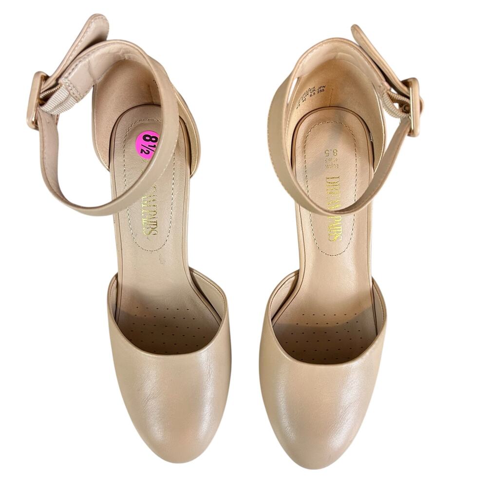 Dream Pairs Angela Pumps Sz 8.5 Beige Ankle Strap Minimalist Classic Block Heels - Picture 11 of 11